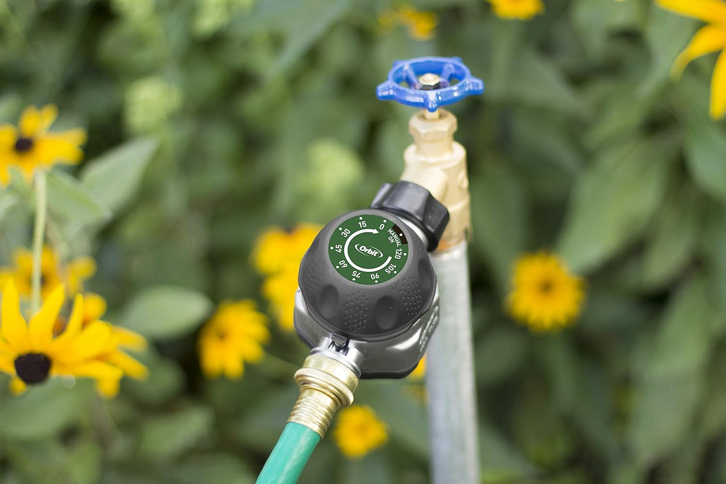 Orbit High Flow Metal Mechanical Garden Faucet Watering Hose Timer (2 Pack)