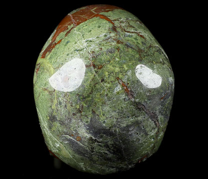 Skullis 5.0" Dragon Blood Jasper Hand Carved Crystal Skull, Super Realistic, Crystal Healing, Hand Carved Gemstone Fine Art Sculpture, Reiki Healing Stone Statue.2241 Z8