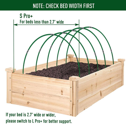 MAXPACE Greenhouse Hoops for DIY Grow Tunnels Less Than 2.7ft Wide, Rust-Free Fiberglass Support Hoops Frame for Garden Fabric, Plant Support Garden Stakes, Gardening Supplies, 25pcs