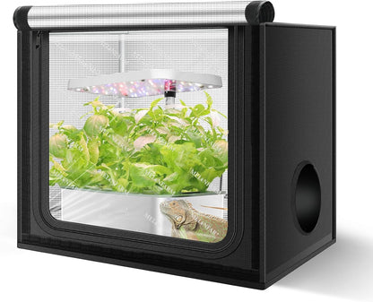 MELONFARM 24"x16"x20" Grow Tent, Double Transparent Viewing Door Indoor Grow Tent, Growing Tent with High Reflective Mylar & Floor Tray, Plant Tent for Indoor Hydroponics Growing