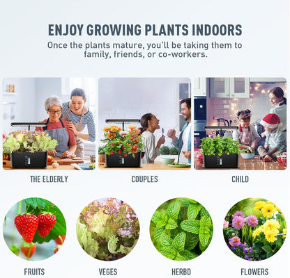 Ahopegarden 120pcs Hydroponic Pods Kit: Compatible with AeroGarden Herb Kits with 120 Grow Sponges; 120 Pods Lable, Highly Breathable - Indoor Garden Kit Supplies for Most Brands