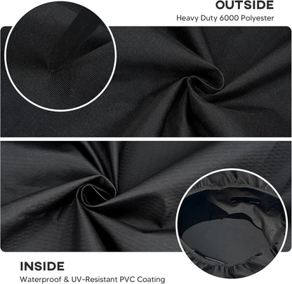 Onlyfire Pizza Oven Cover for Ooni Koda 16, Heavy Duty Waterproof Weather Resistant Dust-Proof Pizza Protective Carry Cover, Black