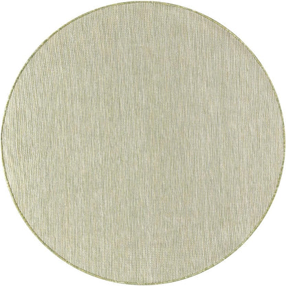 Keen Home Design Terrace Outdoor Round Rug - 8ft Round Washable Indoor/Outdoor Rug for Patio, Kitchen, Balcony, Beach, Garden, Deck and Porch, Size: 7'7" Round