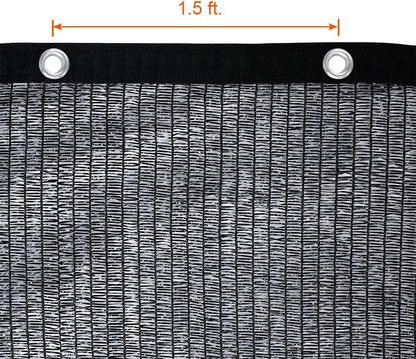 Agfabric 40% Shade Cloth 10x20ft Sunblock Shade Cloth with Grommets for Garden Patio, Black
