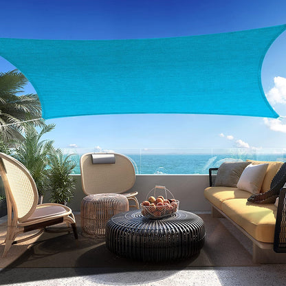 4' x 14' Turquoise Rectangle Sun Shade Sail SSP1212 Canopy Durable Fabric UV Block Awning,We Make Custom Orders