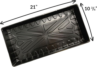 Jiffy Seed Starting Tray Seed Starter Kit with Humidity Dome - 10 Trays and Domes