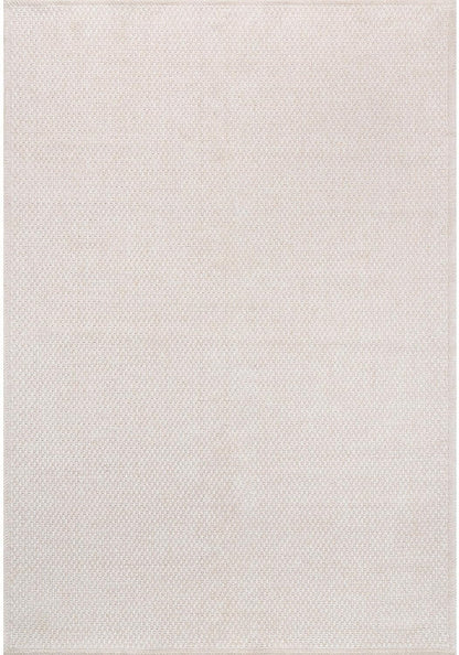 CAMILSON Easy Jute Rug 4x6, Indoor Outdoor Off-White Farmhouse Area Rugs for Living Room Patio and Kitchen Rug, Solid Woven Design, Easy-Cleaning, Washable Outside Carpet Alfombras (4 x 6)