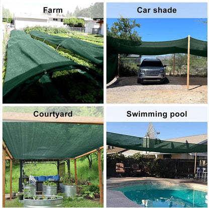LOVE STORY 6.5x16.5FT 70% Green Shade Cloth Sun Shade Net with Grommets Sunblock Net Mesh Tarp for Garden,Plants Cover,Greenhouse and Patio