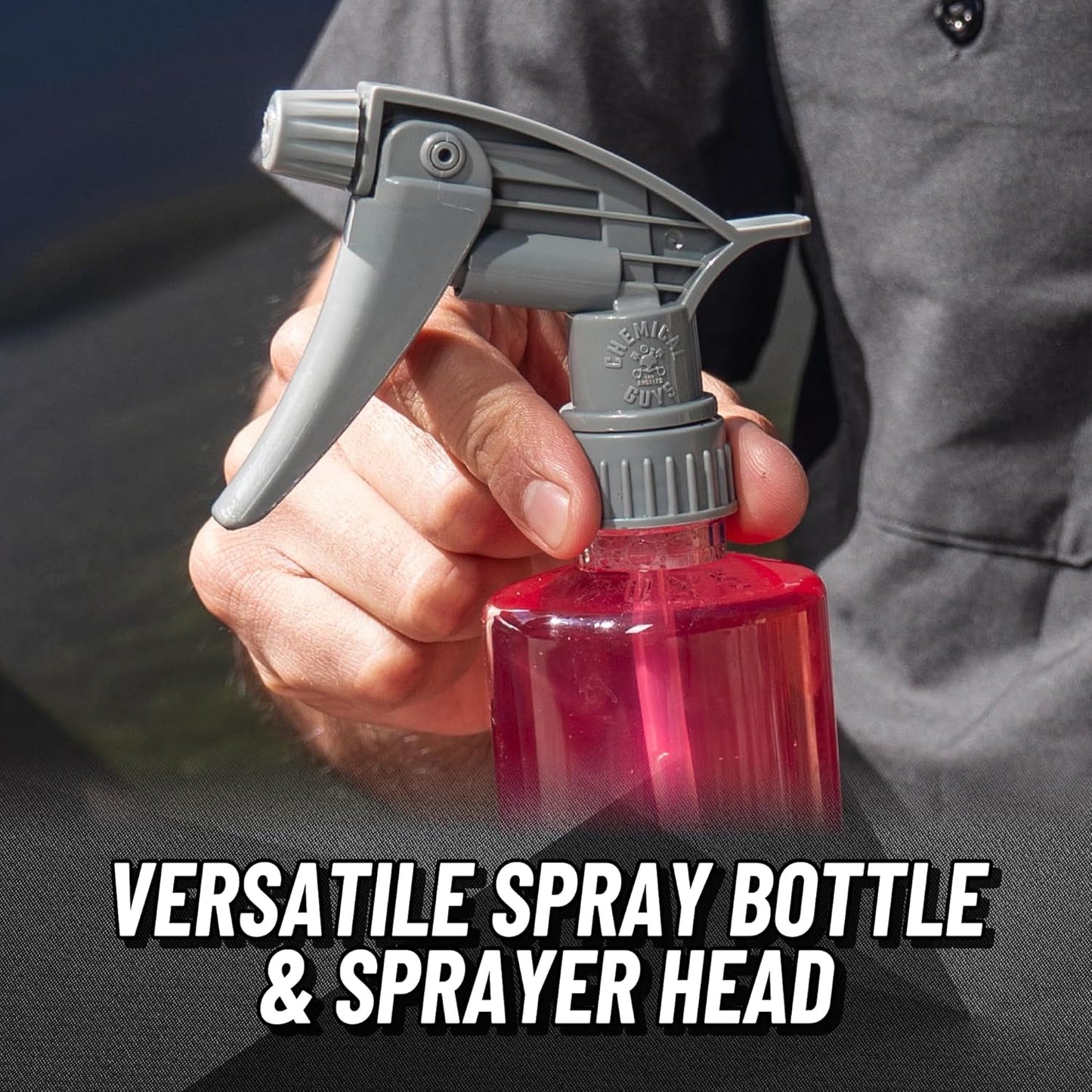 Chemical Guys Acc_121.16HD3 Acc_121.16HD-3PK Chemical Resistant Heavy Duty Bottle and Sprayer, 16 oz, Pack of 3