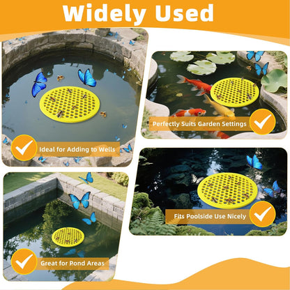 4 Pcs Bee Watering Station for Garden, 7.87 Inch Floating Bee Island for Pond/Farm/Fountain, No Assembly Required Bee Bath, Butterfly Feeder, Outdoor Garden Decor