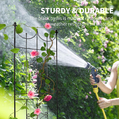 Trellis 70” x 20” for Climbing Plants 6FT Metal Iron Wire Vine Flower Trellises for Outdoor Climbing Plants Support