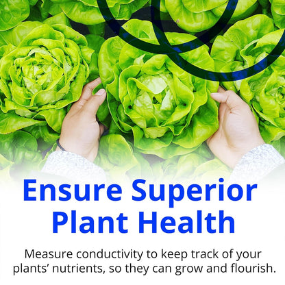 Bluelab TRUNCOMV2 Commercial Truncheon Nutrient Meter with Increased Measurement Range, Digital Conductivity (TDS, EC, ppm 500, ppm 700, CF) Tester in Water, Tool for Hydroponic System and Plant Grow