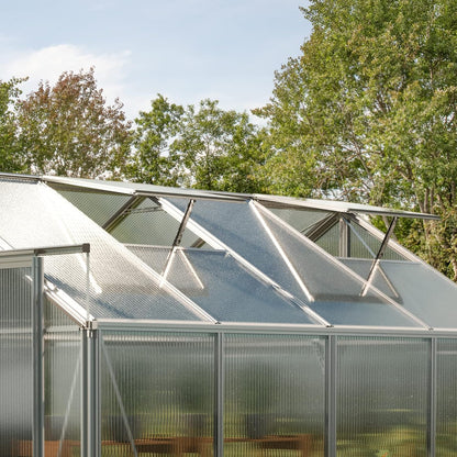 Greenhouse Saphir 3 Aluminum Frame 8.5 x 6.4 ft with Approx. 6 mm Polycarbonate Panels