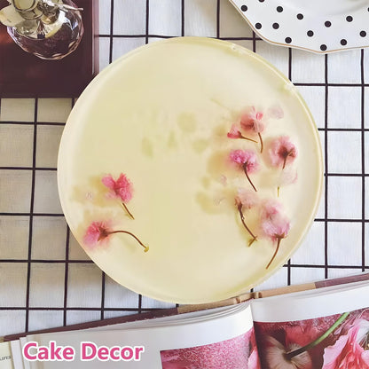 48 Pcs Mix Cherry Blossom Natural Dried Pressed Flowers for Cake Decorating, Real Dry Flower for Resin Jewelry Making, DIY Art Crafts - Pink Sakura…