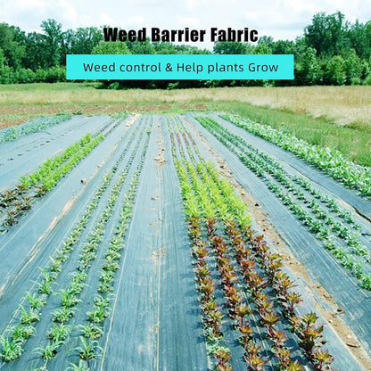 Garvee 4ft x 250ft Premium Weed Barrier Landscape Fabric, 5oz Heavy Duty, Weed Control Fabric, High Permeability Good for Flower Bed, Driveway Fabric Ground Cover