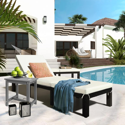 Adirondack Square Side Table,one-Tier Outdoor end Table, Patio Side Table for Pool,Porch,Backyard,Relaxing Companion (Grey)