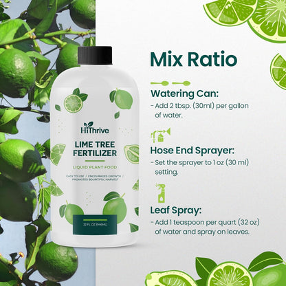 32oz Citrus Tree Fertilizer for Lime Trees Live Plants - Makes 32 Gallons of Liquid Lime Tree Fertilizer - Ideal Citrus Plant Food, Promotes Healthy Trees and Zesty Fruits for All Limes