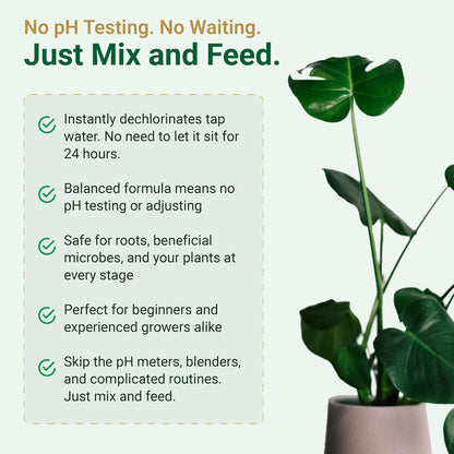 1L Gold Leaf All-in-One Liquid Fertilizer – pH Balanced, Instantly Dechlorinates, No Additives Needed – for Soil, Hydroponics & Coco – Bigger Blooms, Higher Yields, Complete Plant Nutrition