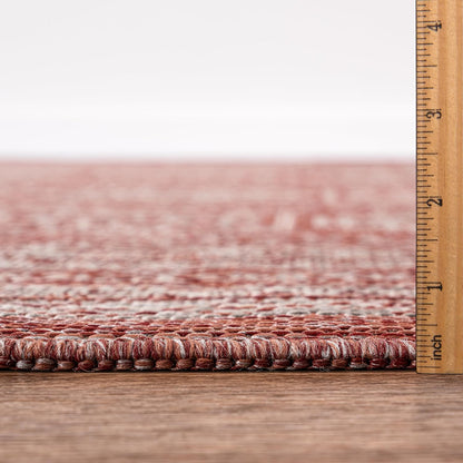 Keen Home Design Terrace Outdoor Area Rug - 4x6 Washable Indoor/Outdoor Rug for Patio, Kitchen, Balcony, Beach, Garden, Deck and Porch, Size: 3'10"x5'7"