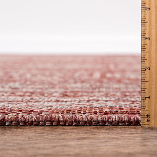 Keen Home Design Terrace Outdoor Area Rug - 5x8 Washable Indoor/Outdoor Rug for Patio, Kitchen, Balcony, Beach, Garden, Deck and Porch, Size: 5'3"x7'7"