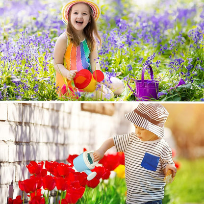 Sotiff 24 Pieces Plastic Watering Cans for Kids Watering Toys Kids Watering Can Small Toddler Garden Tools Bath Toys Beach Toys for Home Outdoor, Assorted Color