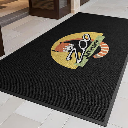 Custom Commercial Grade Area Rug with Any Logo Size Color Shape Floor Entryway Door Mat Welcome Carpet for Business Home Indoor/Outdoor Non Slip Washable Durable