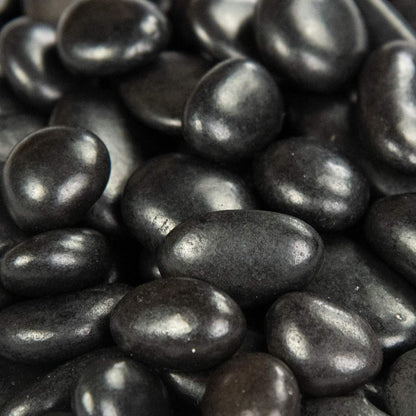 MSI Decorative Polished Black Pebbles, 0.2 inch - 0.5 inch, 40 lb. Bag (55 Bags/Pallet)