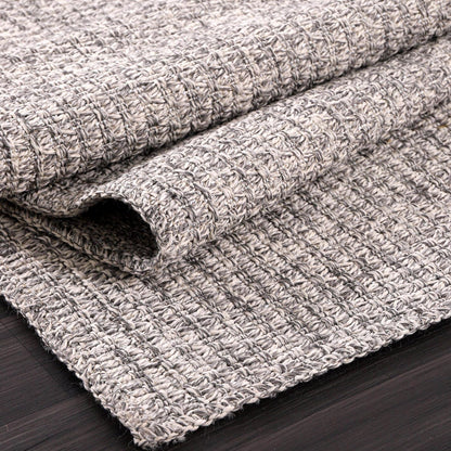 Easy Jute Runner Rug 2x7 Indoor Outdoor Natural Rugs Solid Fiber Rug Woven Area Rug Boho Easy Clean Inside Carpet for Living Room Bedroom Dining Room Hallway or Outdoor Patio Porch (2 X 7 Silver)
