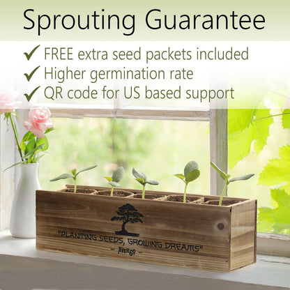 Bonsai Tree Kit for Beginners – 5X Unique Japanese Bonzai Trees | Complete Indoor Starter Kit for Growing Plants with Bonsai Seeds, Tools & Planters – Gardening Gifts for Women & Men