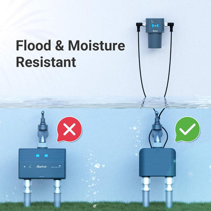 LinkTap T1 Smart 2-Zone Water Timer & Gateway, Built-in Flow Meters, Real-Time Fault Detection & Notification, Weather Adaptive, Better Range Than WiFi Hose Timer, IP66, Alexa, 2-Year Warranty