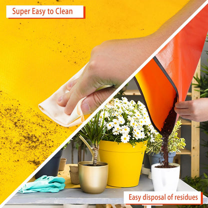 3 Pcs 39.5"X31.5" Large Repotting Mat for House Plants Transplanting and Soil Mix Control, Gardening Gifts for Plant Lovers
