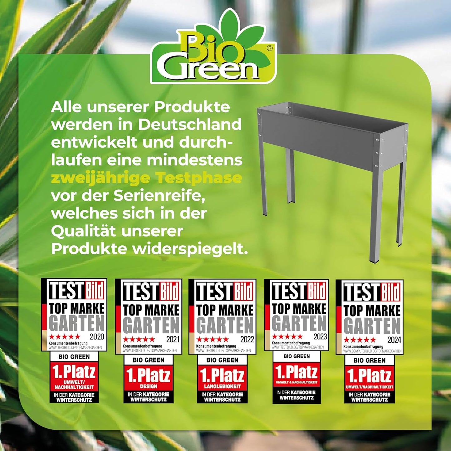Metal Raised Garden Bed Freising-XL with Drainage I Large Galvanized & Powder-Coated Outdoor Planter Box with Legs for Herb Garden, Flowers, Vegetables, Patio I 40x12x31.5 inch, Anthracite