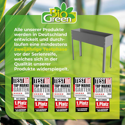 Metal Raised Garden Bed Freising-XL with Drainage I Large Galvanized & Powder-Coated Outdoor Planter Box with Legs for Herb Garden, Flowers, Vegetables, Patio I 40x12x31.5 inch, Anthracite