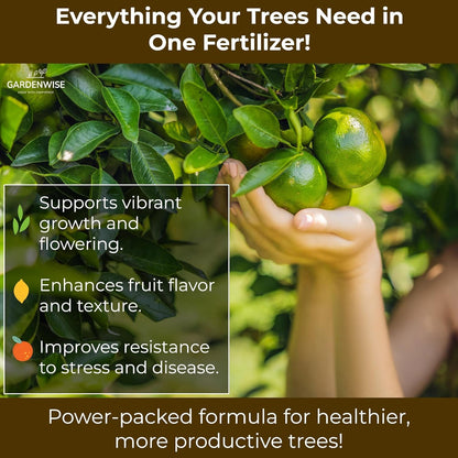 Professional Citrus Fertilizer + Vital Micronutrients; Perfect Balanced NPK for All Citrus; for Indoor and Outdoor Plants; Orange, Lime, Avocado and Lemon Tree Fertilizer (20 QUARTS)
