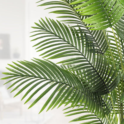 VIAGDO Artificial Palm Tree 7ft Tall Fake Palm Tree Decor with 22 Detachable Trunks Faux Tropical Palm Silk Plant Feaux Dypsis Lutescens Plants in Pot for Home Office Living Room Floor Decor Indoor