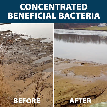 Airmax MuckAway, Natural Pond Muck Remover, Cleans & Clears Away Muck & Sludge, Easy to Use Bacteria & Enzyme Tablets, Safe for The Environment, Treats up to 1 Acre, 3 Month Supply, 36lbs