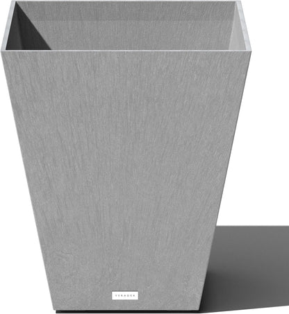 Veradek Pure Series Nobleton Plastic Planter - Large Pots for Indoor or Outdoor Porch/Patio | Durable All-Weather Use with Drainage Holes | Modern Planter Décor for Flowers, Shrubs, Trees