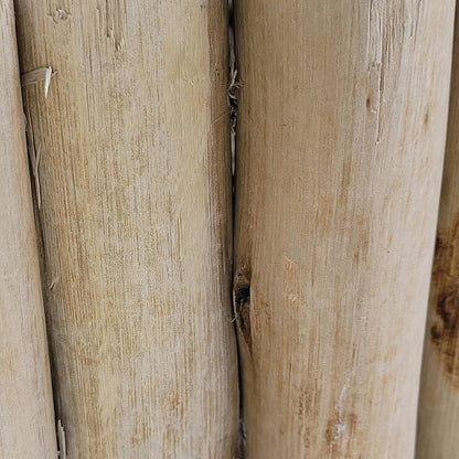 FOREVER BAMBOO Natural Eucalyptus Wood Solid Log for Landscaping Edging Lawn Garden Fence Borders 72 in L x 6 in H x 1.25 in D
