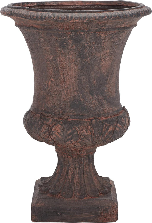 SAFAVIEH Outdoor Collection Paven Traditional Brown Planter (Fully Assembled)