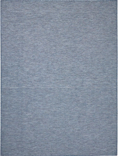 Nourison Positano Indoor-Outdoor Navy Blue 8' x 10' Area Rug, Easy Cleaning, Non Shedding, Bed Room, Living Room, Dining Room, Backyard, Deck, Patio (8x10)