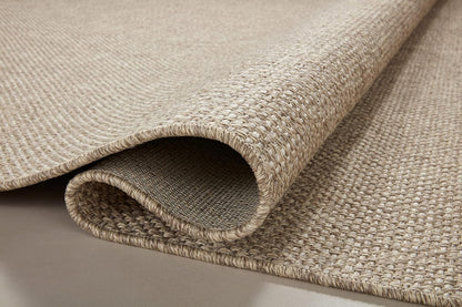 Loloi Dawn Collection Indoor/Outdoor DAW-04 Coffee 7'-8" x 7'-8" Round Area Rug