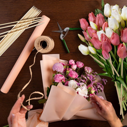50Pcs Plant Stakes Natural Bamboo Sticks Support for Indoor and Outdoor Plants,18 Inch Sturdy Garden Stakes Wooden Gardening Floral Potted Plant,Flowers,Crafts Stick