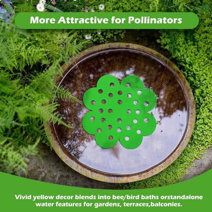 12 Pack High Waterproof Durable - 6.3-Inch Bee Watering Station Floating Bee Islands for Bee/Butterfly Feeding & Bathing – Outdoor Garden Decoration (Multiple Colors)