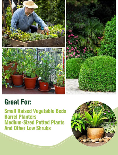 ANPHSIN 6 pcs Frost Protection Plant Covers - 19.6in x 39.3in Shrub Tree Plant Protection with Drawstring, Frost Cloth Wraps Blanket Freeze Bags for Winter Outdoor Garden Potted Plants Green