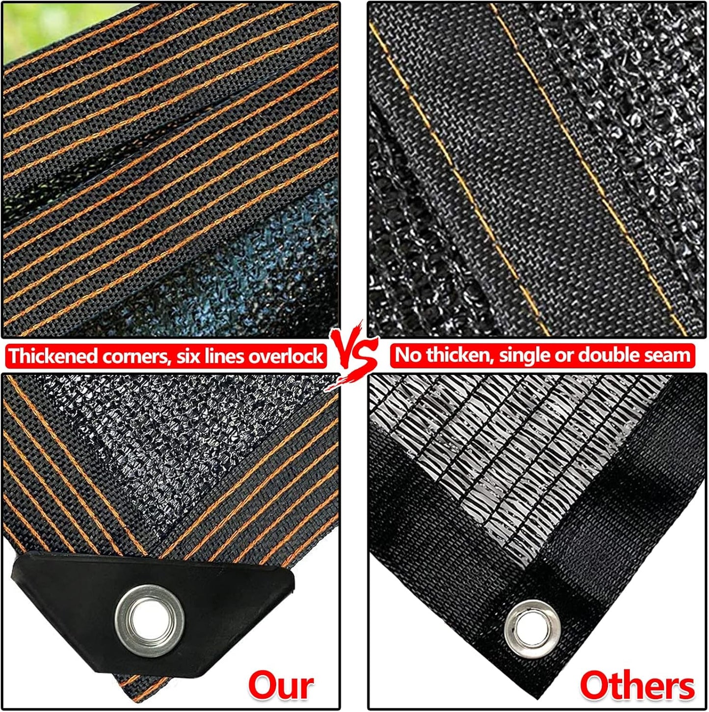 QLOFEI 18 x 24 FT Shade Cloth for Garden, 80% Sunblock Shade Neting Cover with Grommets, Sun Screens for Patio Plants Greenhouse, Mesh Tarp for Kennel Chicken Coop Pergola Outdoor