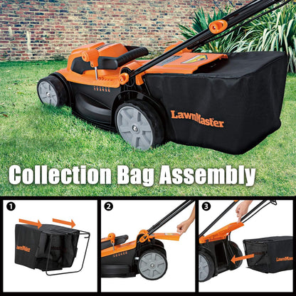 LawnMaster MEB1014K Electric Lawn Mower 15-Inch 11AMP, 11AMP 15-Inch