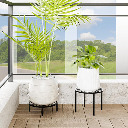 Plant Stand Plant Holder - Short Flower Stand for Garden Courtyard, Heavy Duty Plant Rack for Multiple Plant Indoor or Outdoor.