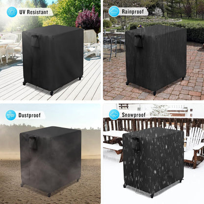 Kingling Outdoor Table Cover for Patio Cart Table, Waterproof Outdoor Grill Prep Table Cover Prep Cart Table Cover - 32"L x 27"W x 30"H