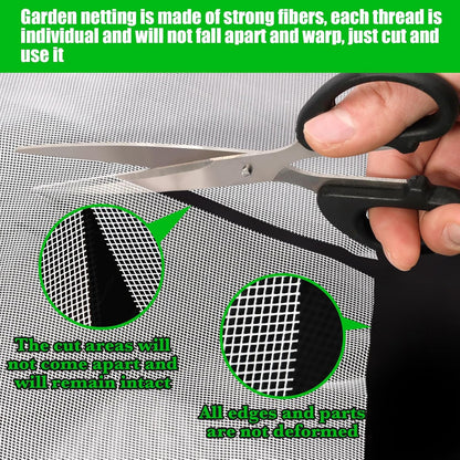 9.8 x 32.8ft Thicker Garden Mesh Netting,Ultra Fine Plant Row Covers,PPT Nano Mosquito Netting Screen Bird Barrier Net for Outdoor Vegetable Plants Fruits Flowers,Patios Balconies,33% Shading Rate