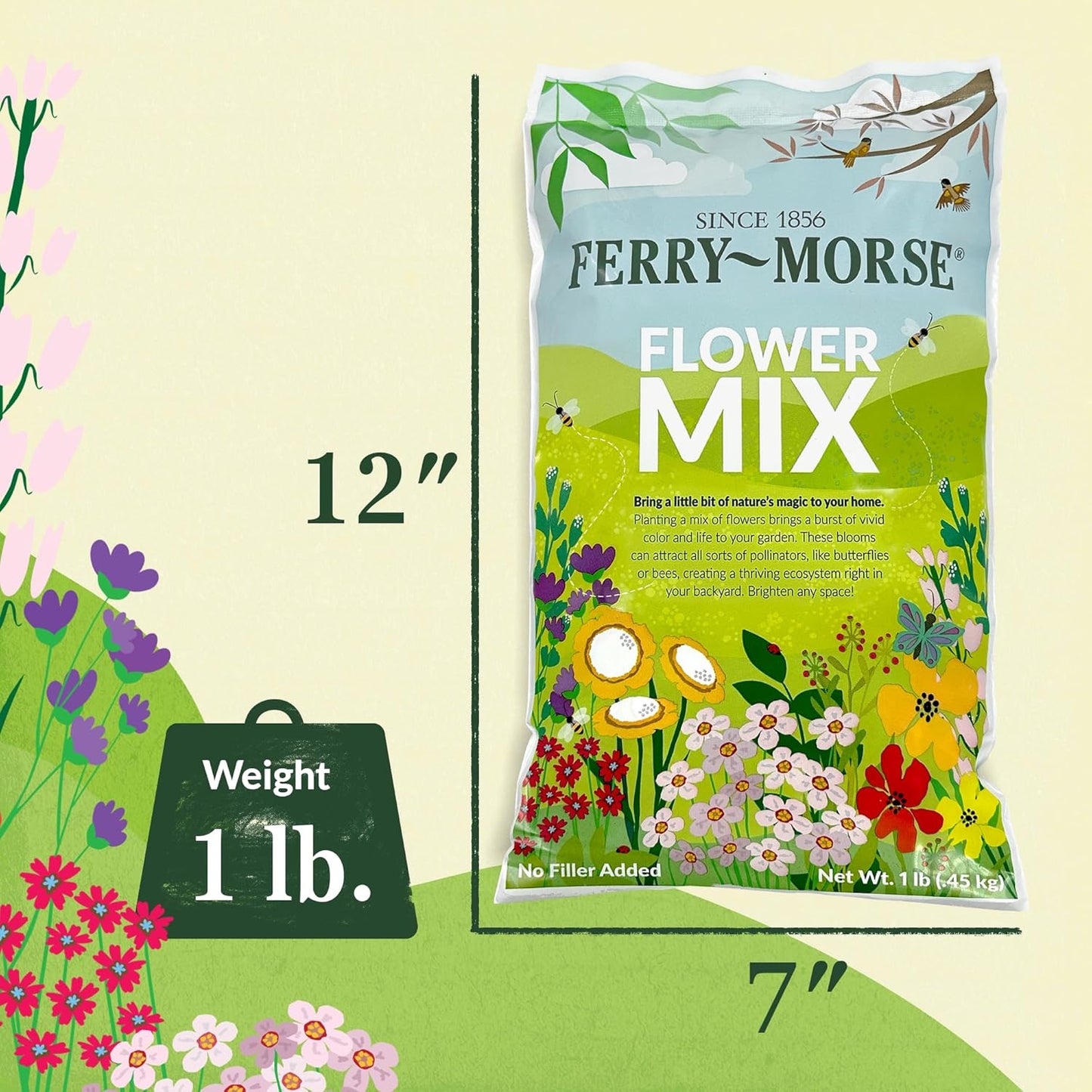 Ferry-Morse Southeast Mix Bulk Wildflower Seeds, 1lb